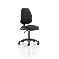 Image of Eclipse 1 Lever Task Operator Chair Black fabric