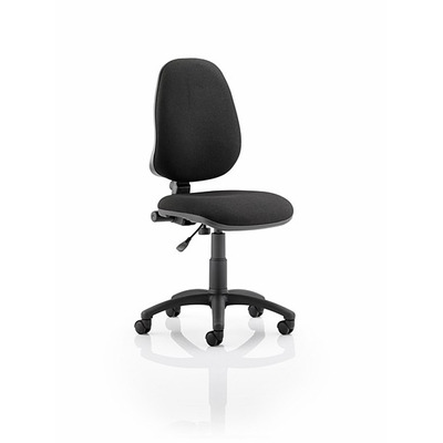 Eclipse 1 Lever Task Operator Chair Black fabric