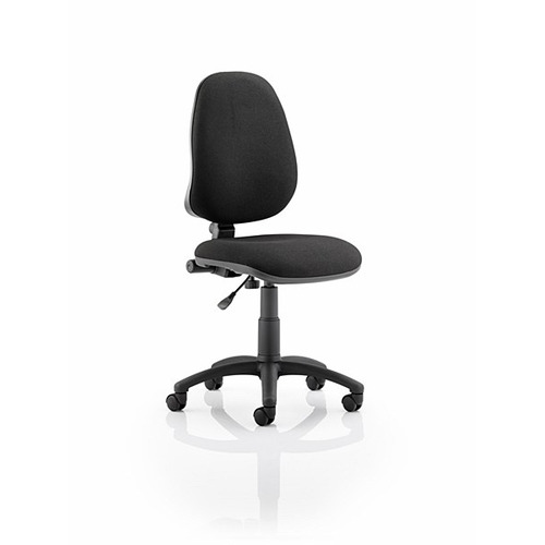 Eclipse 1 Lever Task Operator Chair Black fabric