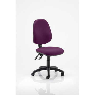 Eclipse 2 Lever Task Operator Chair Tansy Purple fabric