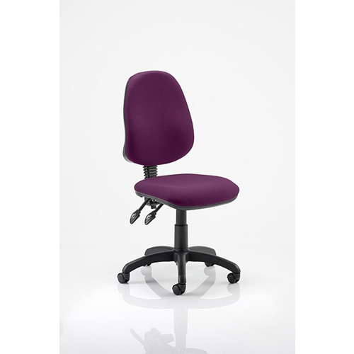 Eclipse 2 Lever Task Operator Chair Tansy Purple fabric