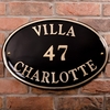 Image of Brass Oval House Sign 52.5 x 37.5cm