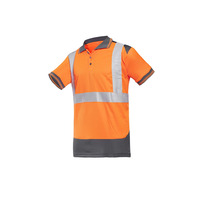 Image of Sioen 3887 Piras Orange High Vis Polo Shirt