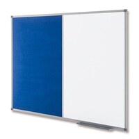 Image of Nobo 1902258 Combo Board 900 x 1200mm Drywipe/Blue Felt