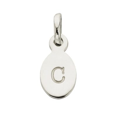 Bespoke Alphabet 'C' Charm - Silver