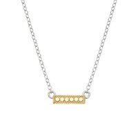 Image of Mini Bar Reversible Necklace - Gold & Silver