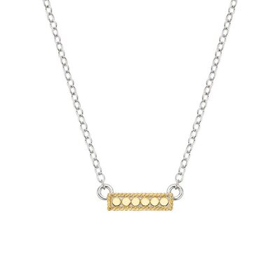 Mini Bar Reversible Necklace - Gold & Silver