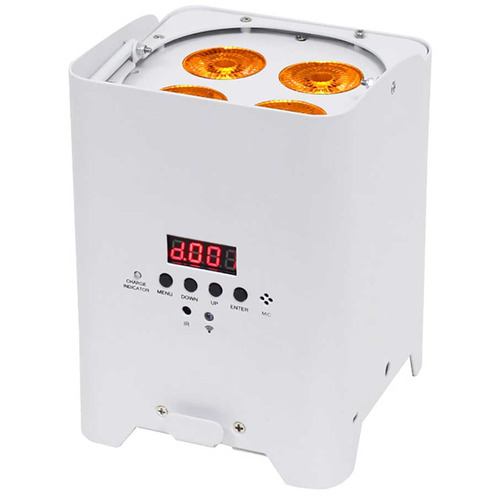 Battery Powered LED Uplighter RGBA - White Casing