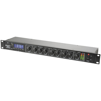Rack Mixer with Bluetooth & USB/FM Player by Adastra
