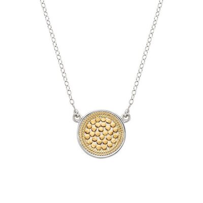Reversible Disc Necklace - Gold & Silver