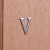 Image of Self Adhesive 40mm Aluminium Letter V