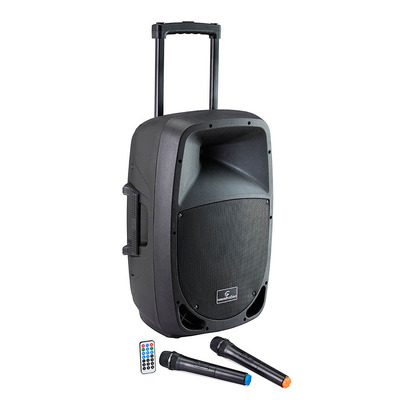 Portable PA System with VHF Mics, MP3 & Bluetooth