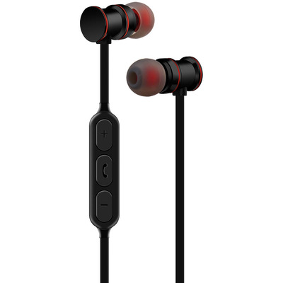 Metallic Magnetic Bluetooth Earphones Black