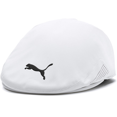 puma golf flat cap white