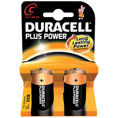 Duracell Plus Power Alkaline Batteries - C