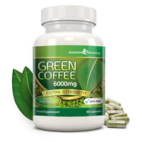 Image of Green Coffee Bean Pure 6000mg with 20% CGA - 90 Capsules (1 Month)