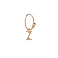 Image of This is Me Gold Mini Hoop Earring - Letter Z