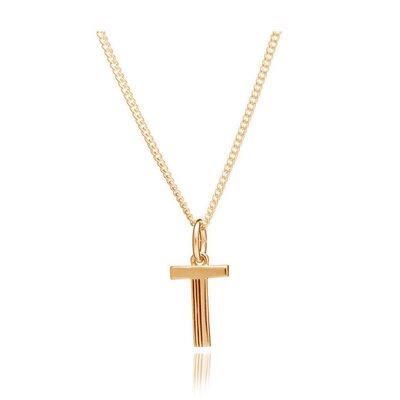This Is Me 'T' Alphabet Necklace - Gold