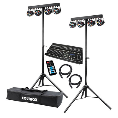 Complete Micro LED Par Lighting System with Controller and Cables