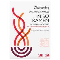 Image of Clearspring Organic Miso Ramen Noodles with Miso Ginger Soup - 210g
