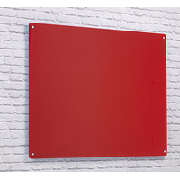 Image of Wall Mounted Glass Board 1800 x 1200mm Red