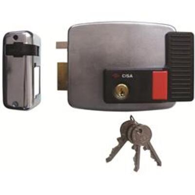 Cisa 11931 Electric Rim Lock With Hold Back for Metal Doors & Gates - Right Hand Open Out