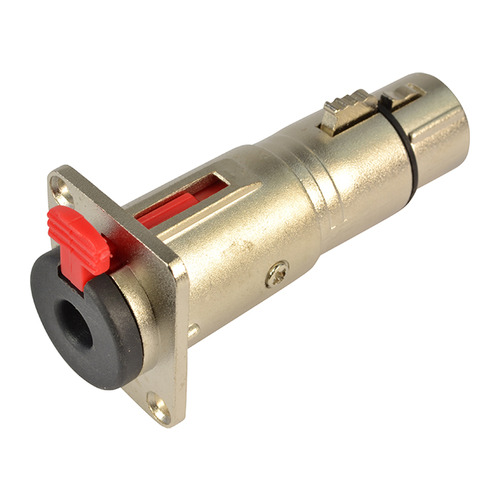Through Panel Connector - Panel Jack to Female XLR Rear Connection