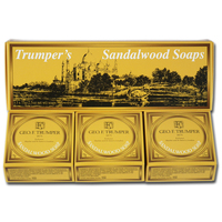 Image of Geo F Trumper Sandalwood Hand Soap 3 x 75g