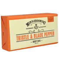 Image of Scottish Fine Soaps Thistle & Black Pepper Body Soap 220g
