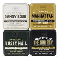 Image of Scottish Fine Soaps Complete Whisky Cocktail Soaps in a Tin Collection