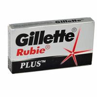 Image of Gillette Rubie Plus Platinum Coated Safety Razor Blades (5)