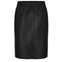Eshvi Leather Skirt - Raven