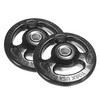 Image of York 2 x 15kg Rubber ISO-Grip Weight Plates