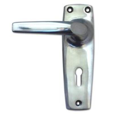 KENRICK 300 Plate Mounted Lever Furniture - SILVER Lever Lock
