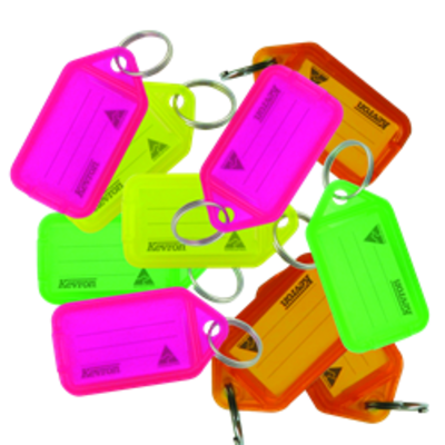 KEVRON ID38 Tags Bag of 50 Assorted Colours Fluorescent - Assorted Fluorescent