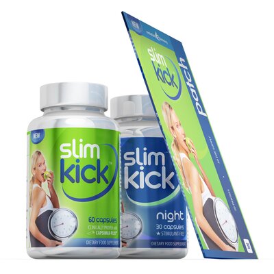 Slim Kick Day, Night & Patch 24 Hour Weight Management Combo - 1 Month Supply