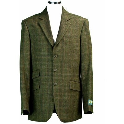 Hunter Outdoor Fern Men’s Wool Tweed Patch Elbow Jacket / Blazer - 42 Dark Green
