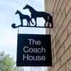 Image of Hanging Metal House Sign with Horses bracket