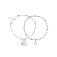 Image of Lucky Set of 2 Bracelets - Silver