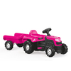 Image of Ride On Tractor with Trailer Pink