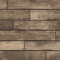 Image of Brown Wooden Plank Effect Wallpaper Fine Decor FD31289