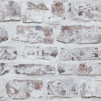 Image of Whitewashed Brick Wallpaper White Arthouse 671100