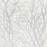 Image of Tree Branches Wallpaper White and Silver AS Creation 30094-1