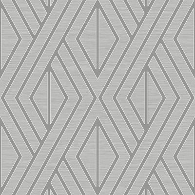 Geometric Wallpaper Grey and Silver Pear Tree UK30507