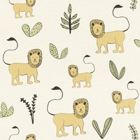 Image of Bambino XVIII Lions Wallpaper Natural Rasch 531701