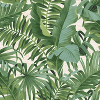 Image of A-Street Prints Solstice Palm Leaf Wallpaper Green Fine Decor FD24136