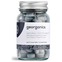 Image of Georganics Natural Activated Charcoal Peppermint Flavour Toothpaste Tablets - 120 Tablets