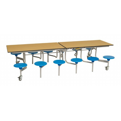 12 Seat Rectangular Mobile Folding Table
