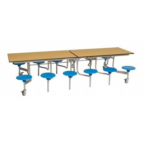 12 Seat Rectangular Mobile Folding Table