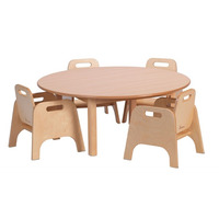 Image of Circular Table and 4 Sturdy Chairs